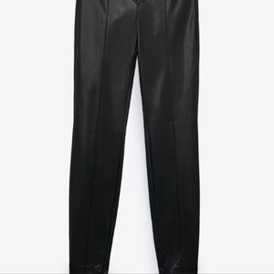 Zara high rise leather legging